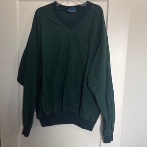 Men's Green V-Neck Sweater